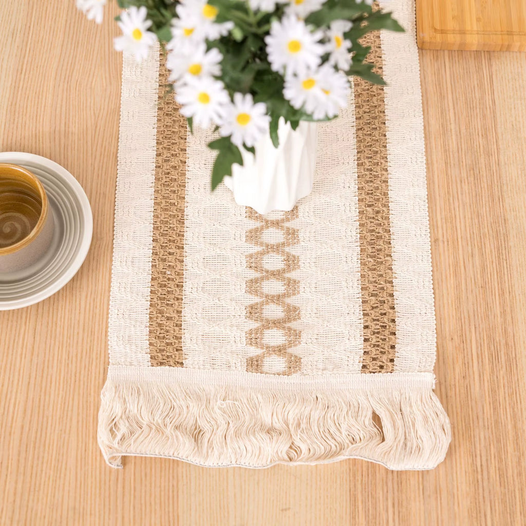 Cotton and Linen Table Runner for Wedding Decoration Festivals Easter Decoration 2025 Mariage Chemin De Table