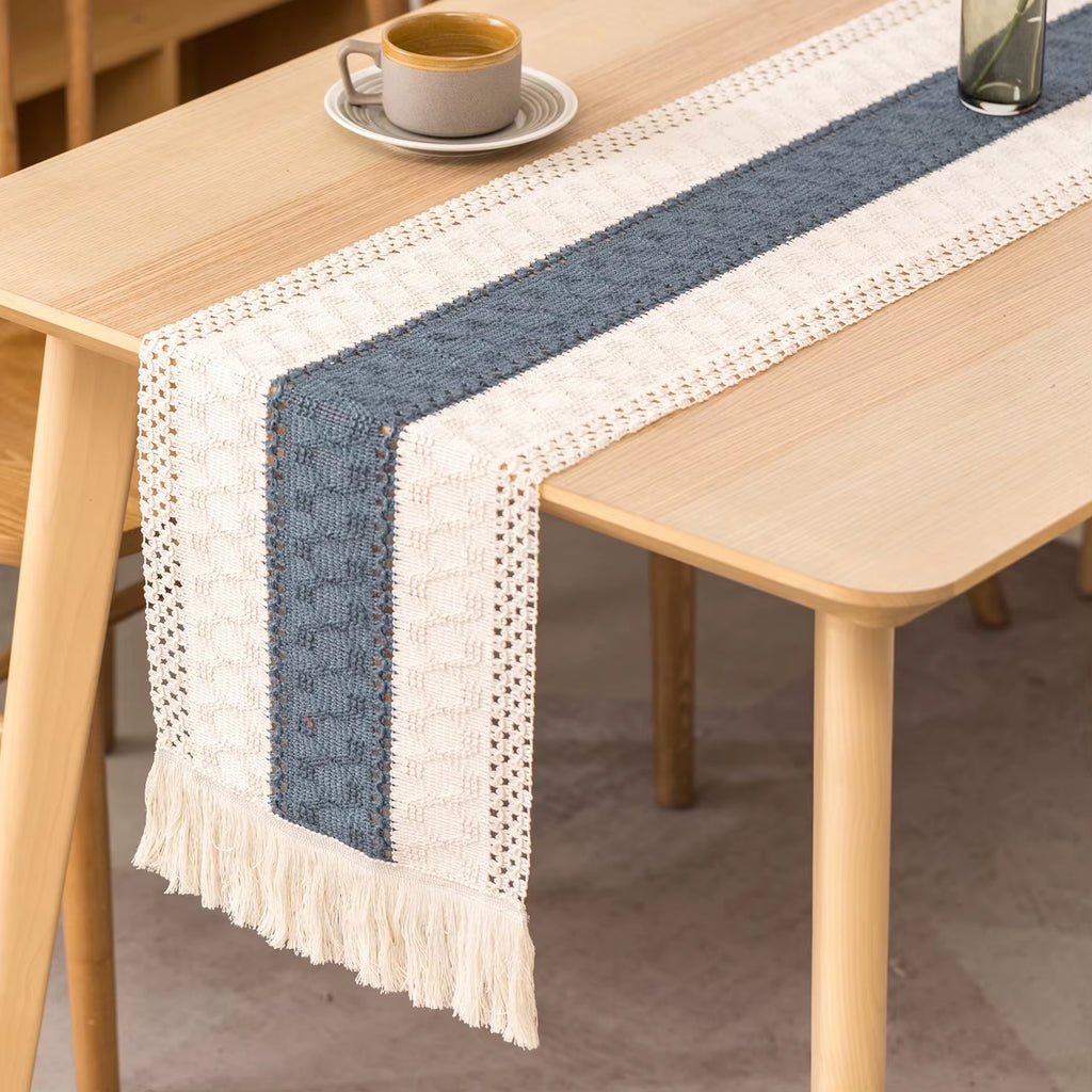 Cotton and Linen Table Runner for Wedding Decoration Festivals Easter Decoration 2025 Mariage Chemin De Table