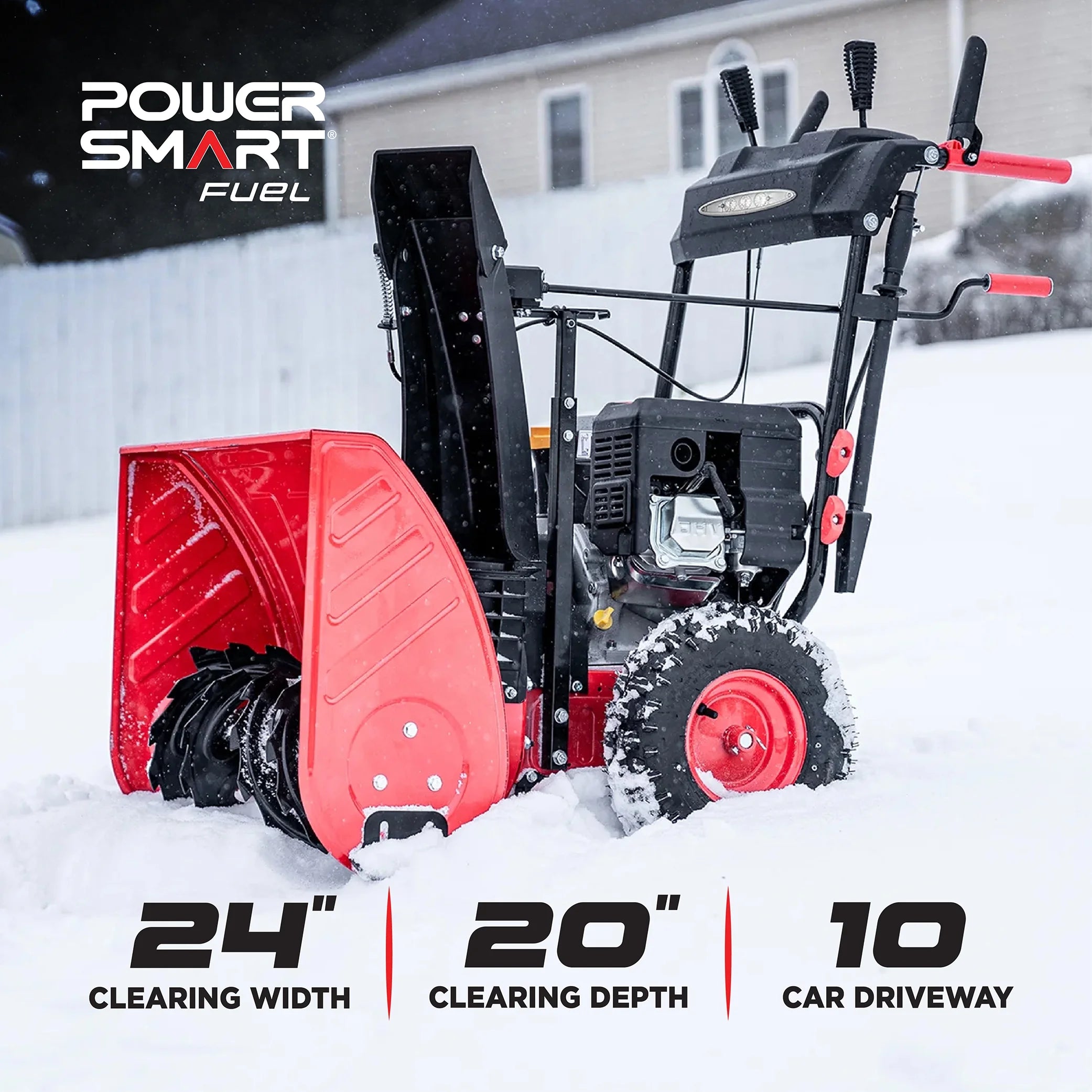 MB7109A 24 In. 212Cc 2-Stage Electric Start Gas Snow Blower W/Infinite Variable Speed