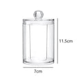 Storage Organizer Holder Canister Apothecary Jars with Lid for Cotton Rounds Acrylic Cosmetic Candy Snacks Desktop Storage Box
