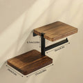 1Pc Wooden Wall Mounted Bathroom Wallpaper Rack Toilet Paper Roll Holder Black Hanging Tissue Roll Dispenser Kitchen Accessories
