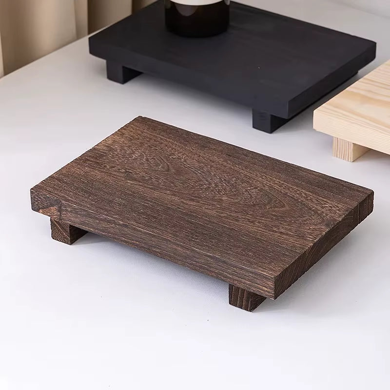 New Square Wooden Tray Desktop Decoration Jewelry Packaging and Display Tools Support Small Quantity Proof from Mainland China