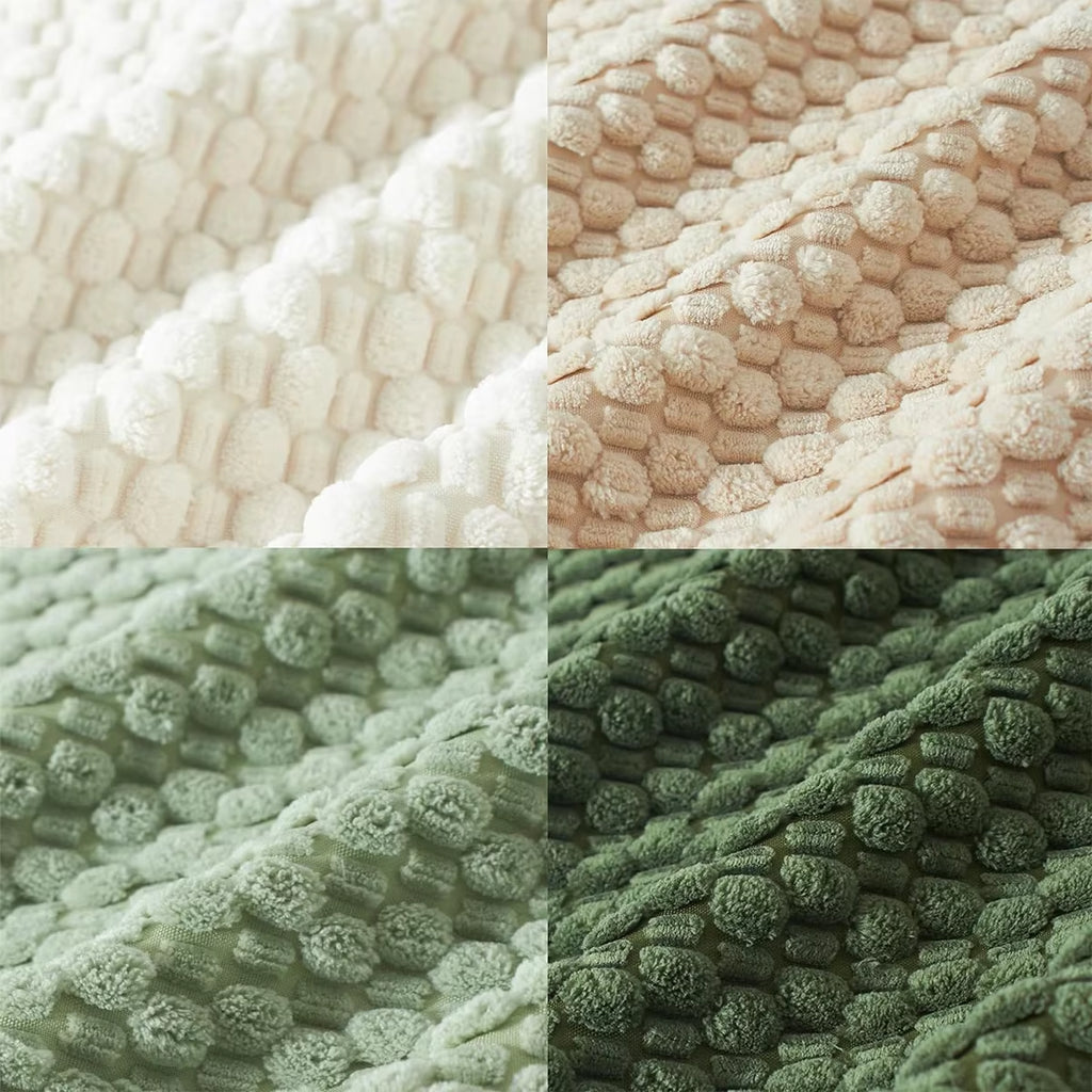 1Pc Soft Boho Style Modern Double-Sided Design Pillows Cover, Farmhouse Neutral Decorative Home Decor Striped Corduroy Square