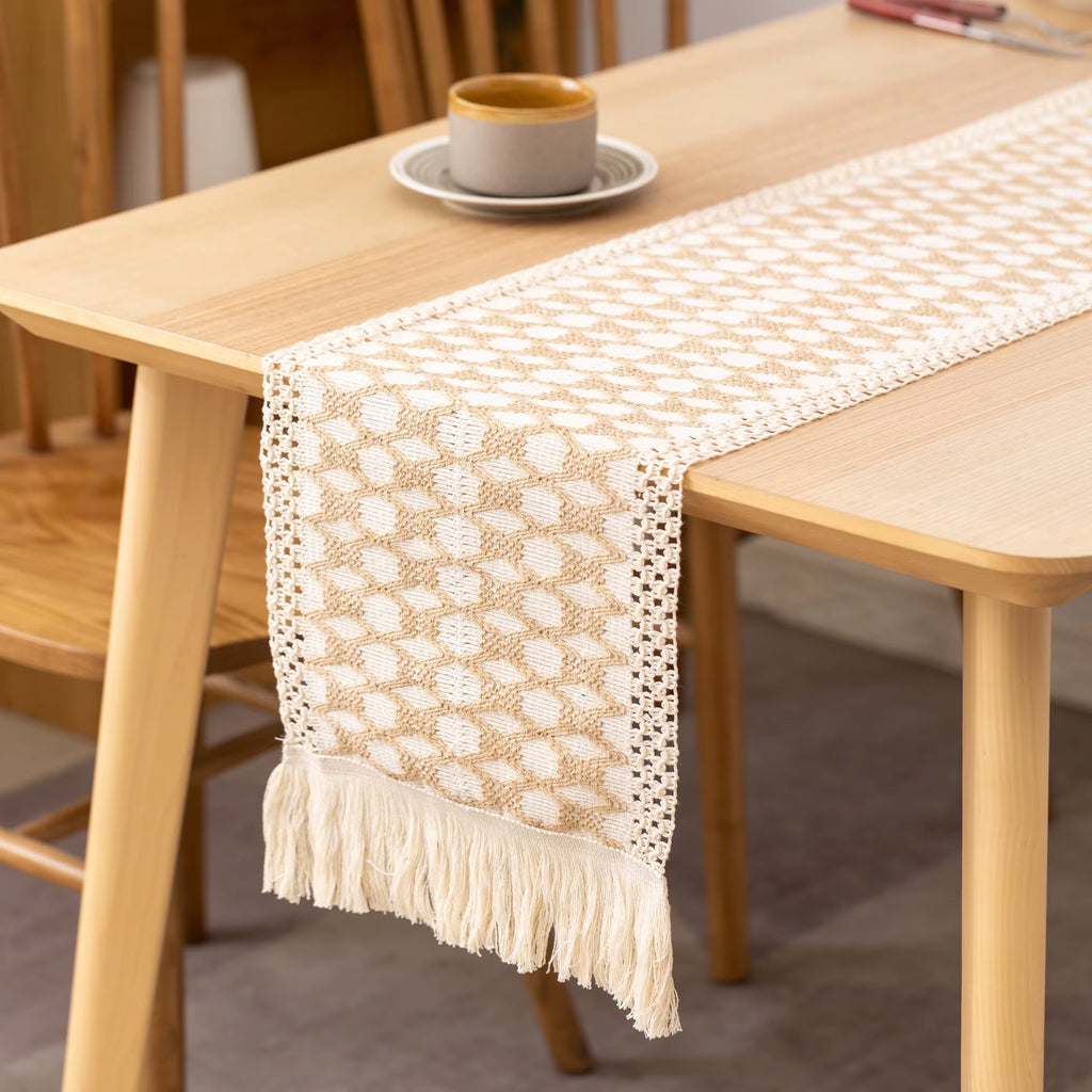 Cotton and Linen Table Runner for Wedding Decoration Festivals Easter Decoration 2025 Mariage Chemin De Table